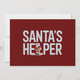 Cartes Pour Fêtes Annuelles Noël de l'aide de Santa
