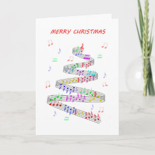 Cartes Pour Fêtes Annuelles Noël de l'amateur de musique