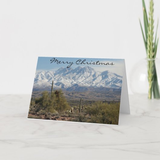Cartes Pour Fêtes Annuelles Noël de l'Arizona (Devant)