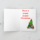 Cartes Pour Fêtes Annuelles Noël de Lhassa Apso (Intérieur)