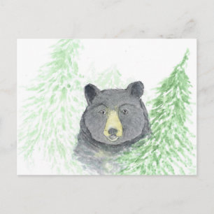 Cartes Pour Fêtes Annuelles Noël de l'ours noir