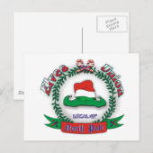 Cartes Pour Fêtes Annuelles Noël de l'Union des elfes (Devant / Derrière)