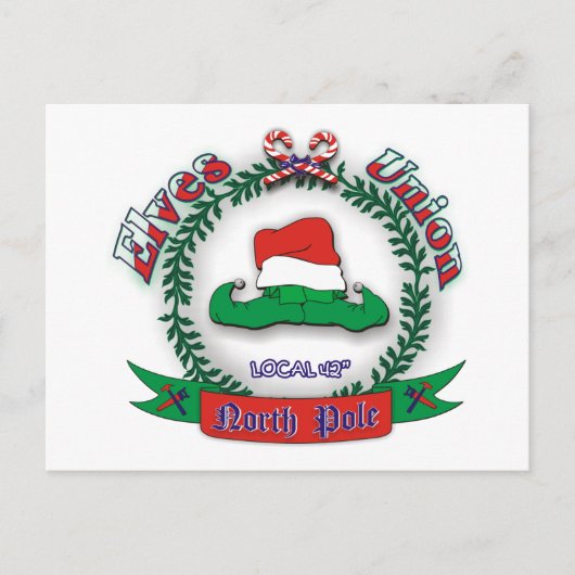 Cartes Pour Fêtes Annuelles Noël de l'Union des elfes (Devant)