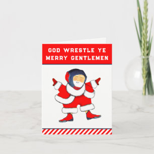 Cartes Pour Fêtes Annuelles Noël de lutte