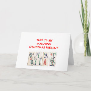 Cartes Pour Fêtes Annuelles Noël de MAHJONG