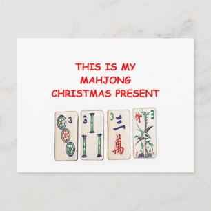 Cartes Pour Fêtes Annuelles Noël de MAHJONG