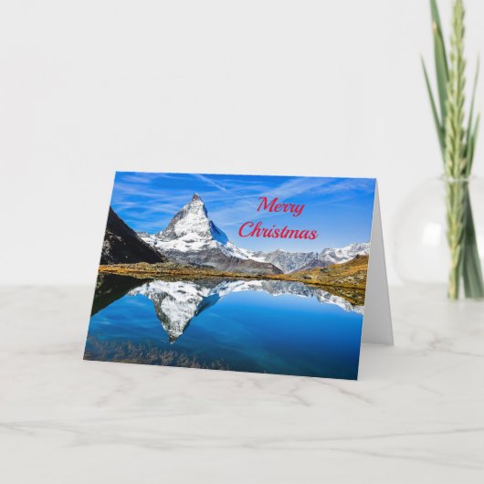 Cartes Pour Fêtes Annuelles Noël de Matterhorn 4 (Devant)