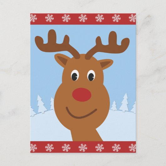 Cartes Pour Fêtes Annuelles Noël de mignonne Reindeer (Devant)
