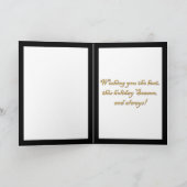 Cartes Pour Fêtes Annuelles Noël de Mona Lisa Santa Hat (Intérieur)