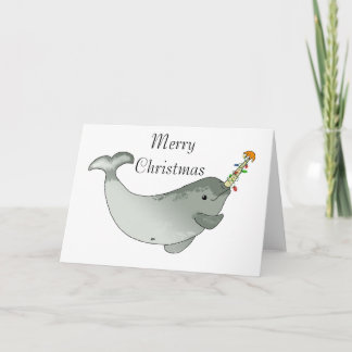 Cartes Pour Fêtes Annuelles Noël de Narwhal