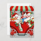 Cartes Pour Fêtes Annuelles Noël de Noël (Devant / Derrière)