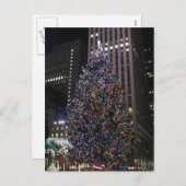 Cartes Pour Fêtes Annuelles Noël de NYC (Devant / Derrière)