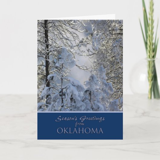 Cartes Pour Fêtes Annuelles Noël de Oklahoma Card (Devant)