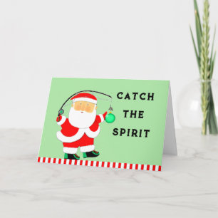 Cartes Pour Fêtes Annuelles Noël de pêche