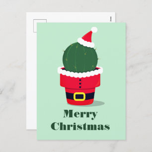 Cartes Pour Fêtes Annuelles Noël de père Noël Cactus