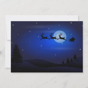 Cartes Pour Fêtes Annuelles Noël de père Noël Sleigh