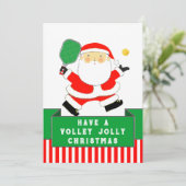 Cartes Pour Fêtes Annuelles Noël de Pickball (Debout devant)