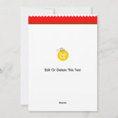 Cartes Pour Fêtes Annuelles Noël de Pickleball (Dos)