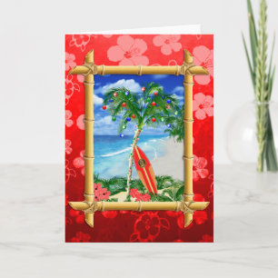 Cartes Pour Fêtes Annuelles Noël de plage