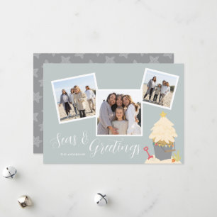 Cartes Pour Fêtes Annuelles Noël de plage
