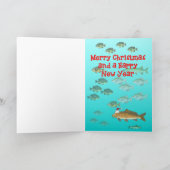 Cartes Pour Fêtes Annuelles Noël de poissons (Intérieur)