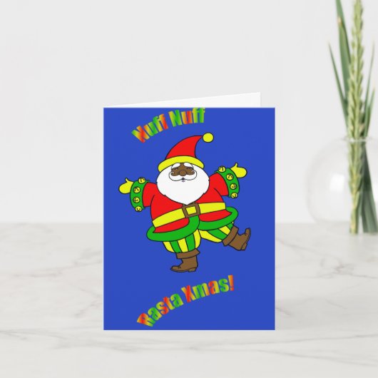 Cartes Pour Fêtes Annuelles Noël de Rasta (Devant)