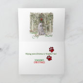 Cartes Pour Fêtes Annuelles Noël de Samoyed (Intérieur)