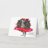 Cartes Pour Fêtes Annuelles Noël de Sea Otter (Dos)