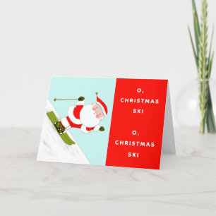 Cartes Pour Fêtes Annuelles Noël de ski