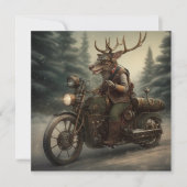 Cartes Pour Fêtes Annuelles Noël de Steampunk (Devant)
