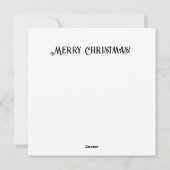 Cartes Pour Fêtes Annuelles Noël de Steampunk (Dos)