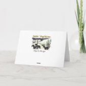 Cartes Pour Fêtes Annuelles Noël de teckel (Dos)