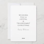 Cartes Pour Fêtes Annuelles Noël de tennis (Dos)