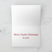 Cartes Pour Fêtes Annuelles Noël de tortue (Intérieur)