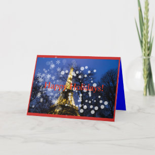 Cartes Pour Fêtes Annuelles Noël de Tour Eiffel