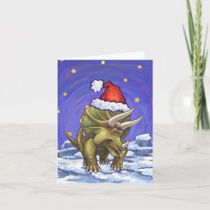 Cartes Pour Fêtes Annuelles Noël de Triceratops