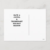 Cartes Pour Fêtes Annuelles Noël de volley-ball (Dos)