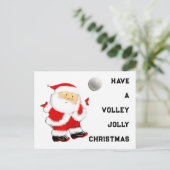 Cartes Pour Fêtes Annuelles Noël de volley-ball (Debout devant)