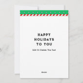 Cartes Pour Fêtes Annuelles Noël de volley-ball (Dos)