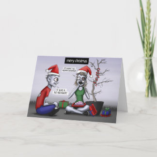 Cartes Pour Fêtes Annuelles Noël de zombi