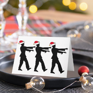 Cartes Pour Fêtes Annuelles Noël de Zombie Père Noël