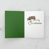 Cartes Pour Fêtes Annuelles Noël - Deck the Halls - Danois - Grey (Intérieur)