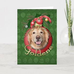 Cartes Pour Fêtes Annuelles Noël - Deck the Halls - Goldens - Corona