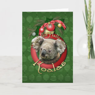 Cartes Pour Fêtes Annuelles Noël - Deck the Halls - Koalas