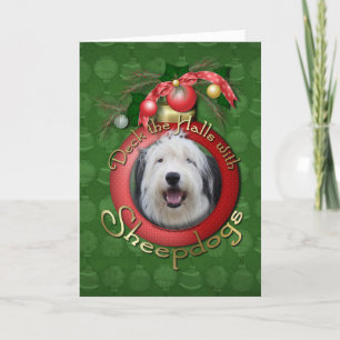 Cartes Pour Fêtes Annuelles Noël - Deck the Halls - Sheepdogs