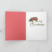 Cartes Pour Fêtes Annuelles Noël - Deck the Halls Springer Spaniel Baxter (Intérieur)