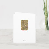 Cartes Pour Fêtes Annuelles Noël démodé (Dos)