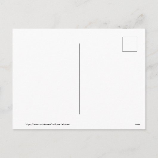 Cartes Pour Fêtes Annuelles Noël démodé, fille (Dos)