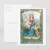 Cartes Pour Fêtes Annuelles Noël démodé, Mary (Devant / Derrière)