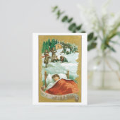 Cartes Pour Fêtes Annuelles Noël démodé, rêve (Debout devant)